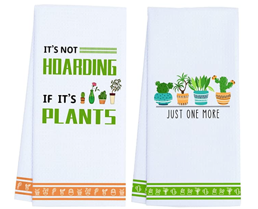 succulent kitchen towels Plant Lover Kitchen Dish Towels – Cool and Custom