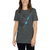 Spartan Throwing Lightning Bolt Short-Sleeve Unisex T-Shirt