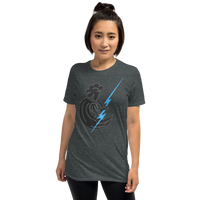 Spartan Throwing Lightning Bolt Short-Sleeve Unisex T-Shirt