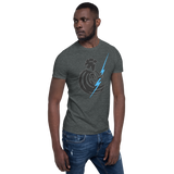 Spartan Throwing Lightning Bolt Short-Sleeve Unisex T-Shirt