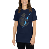 Spartan Throwing Lightning Bolt Short-Sleeve Unisex T-Shirt