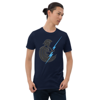 Spartan Throwing Lightning Bolt Short-Sleeve Unisex T-Shirt