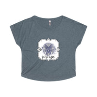 Phi Mu Sorority Tri-Blend Lion Tee