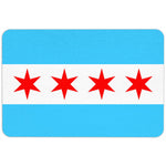 Chicago Flag Floor Mat