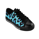Blue Leopard Print Women's Sneakers