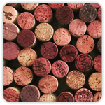 Wine Cork Premium Reusable Coasters, Set of 4