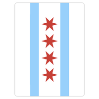 Chicago Flag Magnets