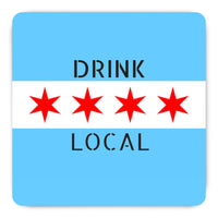 Chicago Flag Drink Local Magnet