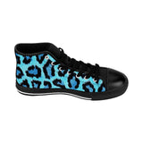 Blue Leopard Women's Hightop Sneakers