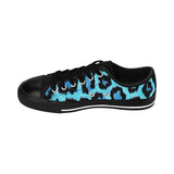 Blue Leopard Print Women's Sneakers