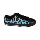 Blue Leopard Print Women's Sneakers