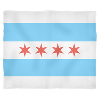 Chicago Flag Fleece Blanket