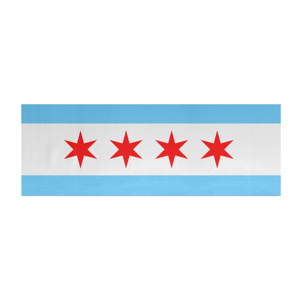 Chicago Flag Yoga Mat