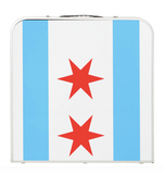 Chicago Flag Portable Beer Pong Table