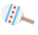 Chicago Flag Ping Pong Paddle