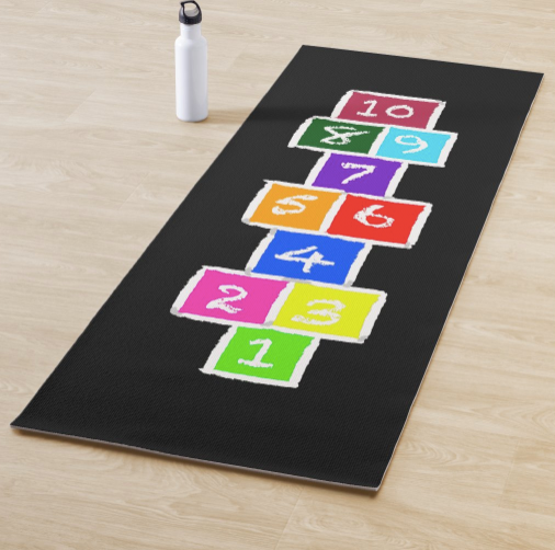 Hopscotch Yoga Mat