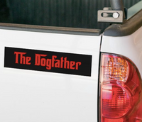 The Dogfather Bumper Sticker for Dog Dads