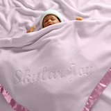 Personalized Baby Blanket in Pink