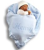 Personalized Baby Blanket in Blue