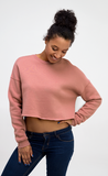 Custom Women's Fleece Cropped Sweatshirt, Bella + Canvas 7503