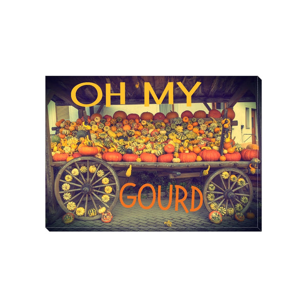 Oh My Gourd Decorative Canvas