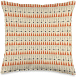 Backgammon Midcentury Modern Patterned Throw Pillow