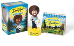 Bob Ross Chia Pet and Talking Bobble Head Gift Set