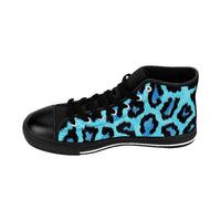 Blue Leopard Women's Hightop Sneakers