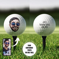 Custom Golf Balls with Cartoonized Face
