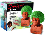 Bob Ross Chia Pet and Talking Bobble Head Gift Set