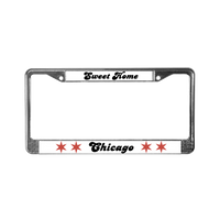 Chicago Flag License Plate Frame Sweet Home Chicago