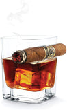 Whiskey Glass with Built in Cigar Holder