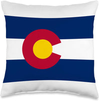 Colorado Flag Throw Pillow