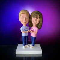 couples bobblehead set