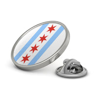 Chicago Flag Metal Pin