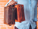 Personalized Leather Dopp Kit