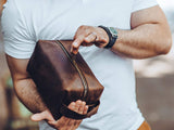 Personalized Leather Dopp Kit