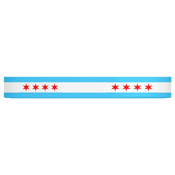 Chicago Flag Pet Bowl