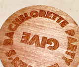 Engraved Wood Custom Coin Flip