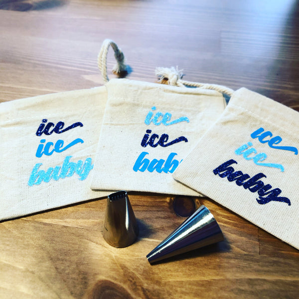 Ice Ice Baby Cake Decorating Tip Bags