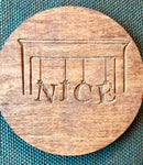 Wooden Holiday Flipping Coins