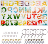 Silicone Alphabet Mold for DIY Letter Casting