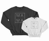 Mama, Dada and Mini Matching Sweatshirt Sets