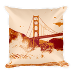 San Francisco Golden Gate Bridge Throw Pillow