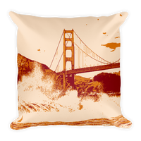 San Francisco Golden Gate Bridge Throw Pillow