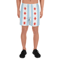 Chicago Flag Men's Athletic Long Shorts