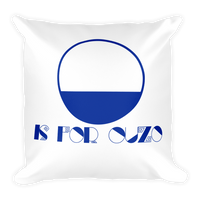 O is for Ouzo Throw Pillow