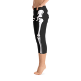 Skeleton Capri Leggings