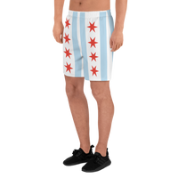 Chicago Flag Men's Athletic Long Shorts