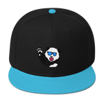 Party Panda Teal/Black Snapback Hat